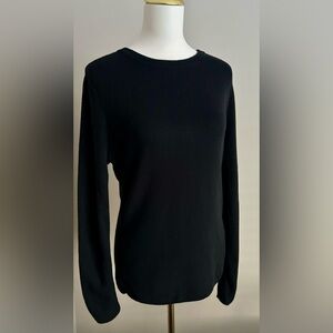 H&M Cashmere Blend Classic Black Long Sleeve Sweater.